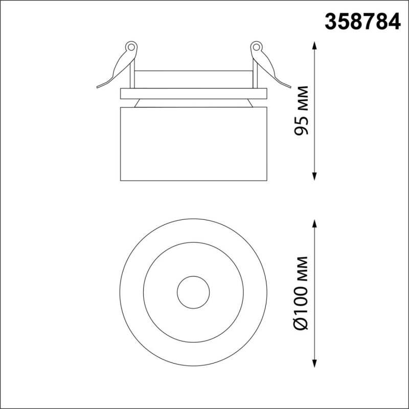 358784 NT Светильник LED 25Вт 4000К 100-265В IP20 SPOT