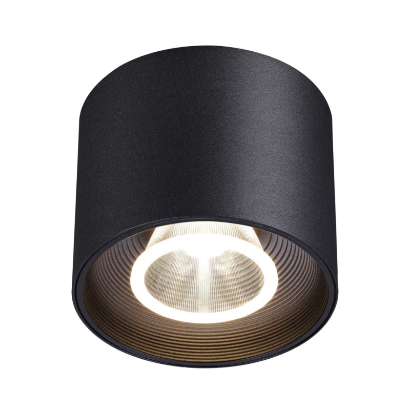 358792 OVER NT21 356 черный Светильник накладной светодиодный IP20 LED 15W 4000K 1600Лм 110-265V BIND