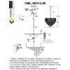Подвесная люстра Omnilux OML-69513-08