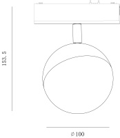 SWG PRO Светильник трековый SLIM, 48В 10W черный 2700-6000К, SL-SLIM-SFBL-10-CCT