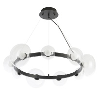 Подвесная люстра Crystal Lux BOSQUE SP9 BLACK/TRANSPARENT