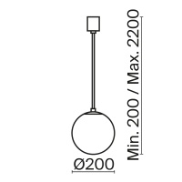 Подвесной светильник Maytoni P039PL-5W4K-20-B