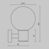 Настенный светильник (бра) Outdoor O598WL-01B