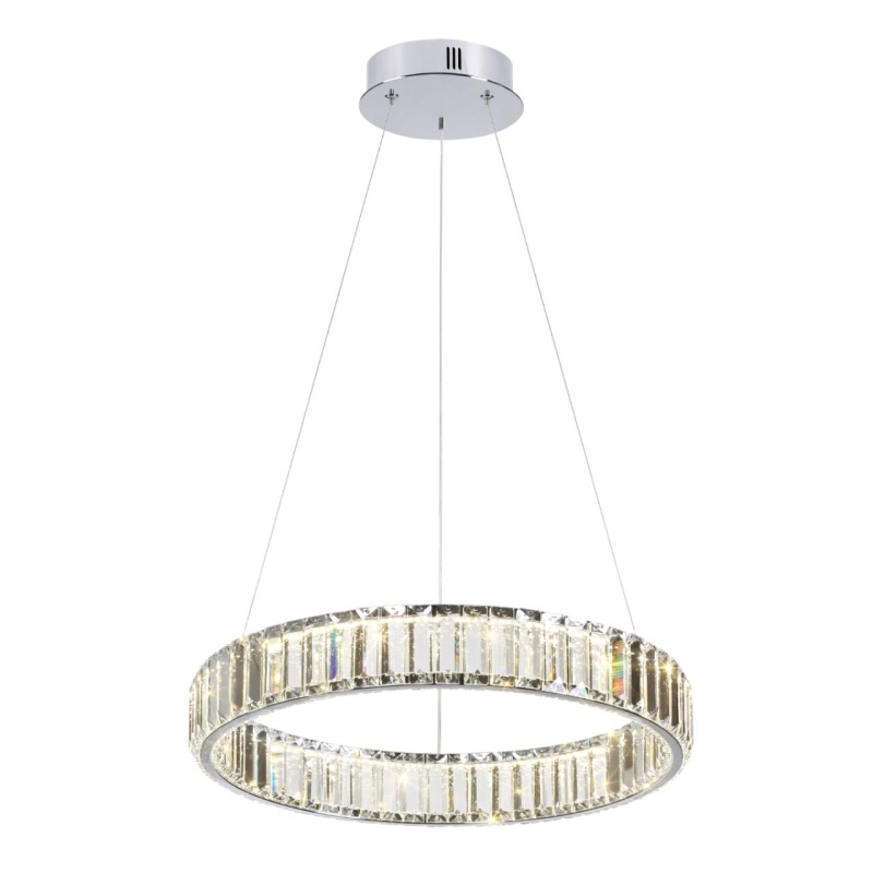 4930/30L L-VISION ODL24 591 хром/прозрачный металл/хрусталь Люстра LED 30W 4000K 3570Лм VEKIA