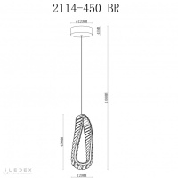 Подвесной светильник iLedex 2117-450 BR