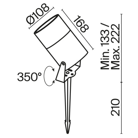 Ландшафтный светильник Outdoor O050FL-L15GF3K