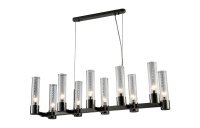 Подвесная люстра Crystal Lux OTONO SP10 L980 BLACK CHROMIUM/TRANSPARENTE