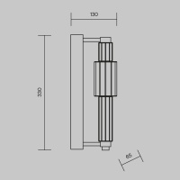 Настенный светильник (бра) Maytoni MOD308WL-L9CH3K