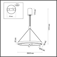 Подвесная люстра Odeon Light 6683/77L