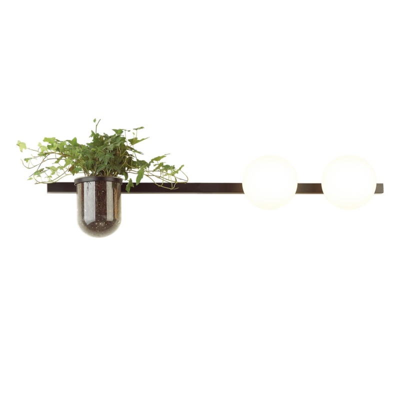 4681/2W WALLI ODL20 463 черный/белый Настенный светильник E14 2*40W 220V FLOWER