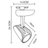 Светильник на шине ARTE Lamp A3930PL-1WH