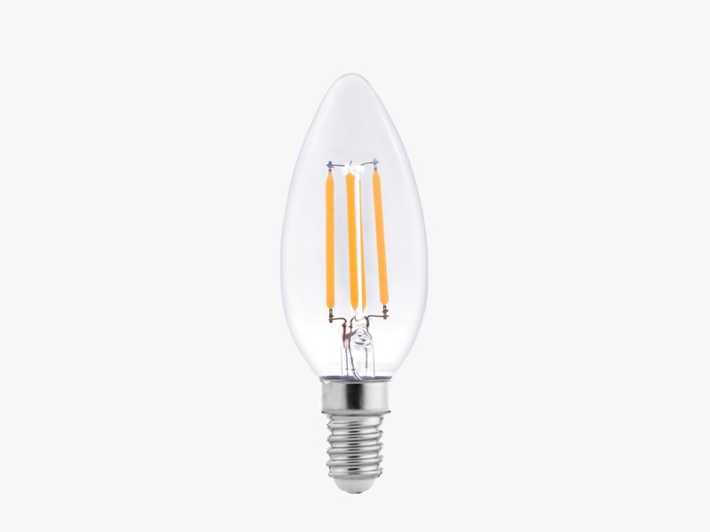 Светодиодная лампа LEDS POWER Filament C35 E14 6Вт 3000К 007076