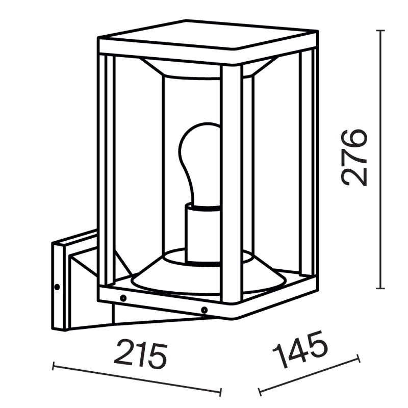 Настенный светильник (бра) Outdoor O452WL-01GF