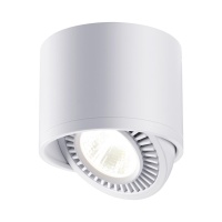 358813 OVER NT21 378 белый Светильник накладной светодиодный IP20 LED 18W 1600Лм 4000K 220V GESSO