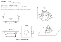 Встраиваемый светильник Crystal Lux CLT 003C1 BL