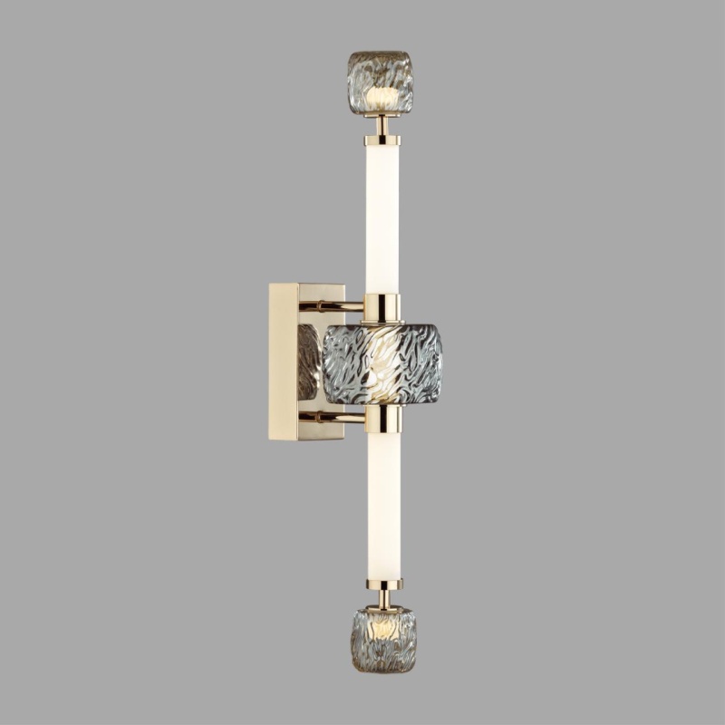 5426/28WL L-VISION ODL_EX24 000 золотой/белый/дымчатый/коньячный/металл/стекло/акрил Бра LED 28W 3000K KLIFF