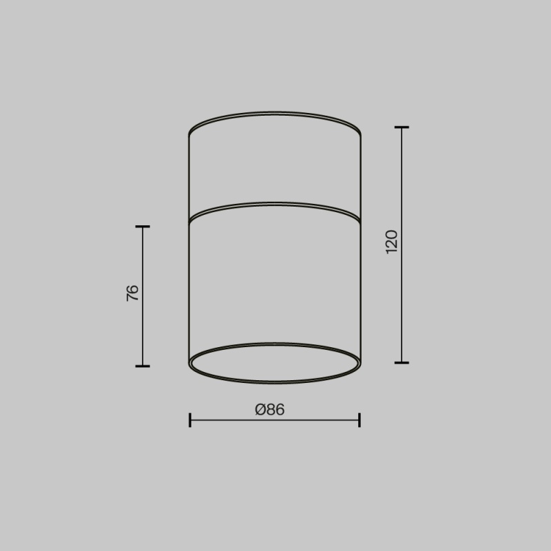 Потолочный светильник Technical C094CL-GX53-B