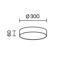 Потолочный светильник Technical C032CL-36W3K-RD-MG