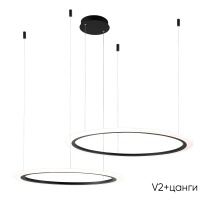 Подвесная люстра Crystal Lux MANZANA SP53W LED BLACK