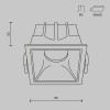 Встраиваемый светильник Technical DL043-01-10W4K-SQ-WB