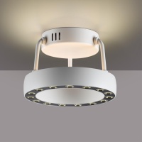 359397 OVER NT24 278 белый Светильник накладной светодиодный IP20 LED 12W вниз/5W вверх 220V 1360Лм 3000K TURN