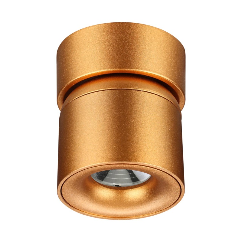 358810 OVER NT21 360 матовое золото Светильник накладной светодиодный IP20 LED 10W 850Лм 4000K 220V GESSO