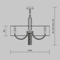 Подвесной светильник Maytoni DIA008PL-08CH