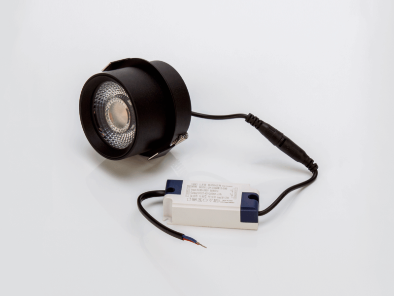 LUMKER Встраиваемый светильник Rink 10W Черный 4000К , R-SRC-BL-NW