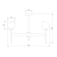 Люстра на штанге Eurosvet 60130/6 хром Smart