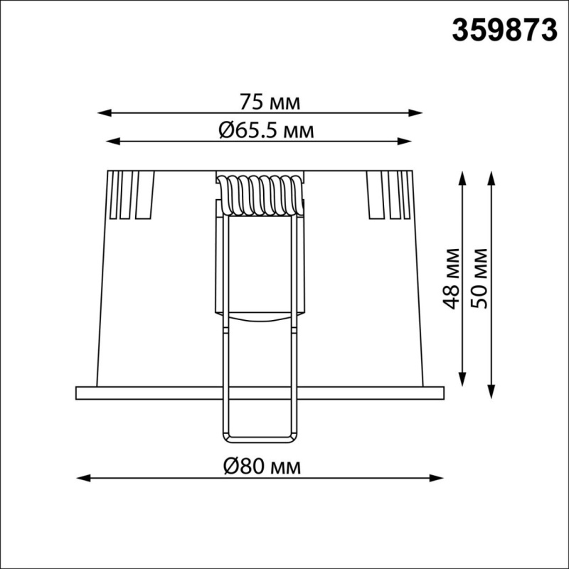 359873 NT Светильник 7Вт 3000/4000/6000К 100-265В IP20 WIR