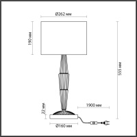 Настольная лампа Odeon Light 5403/1T
