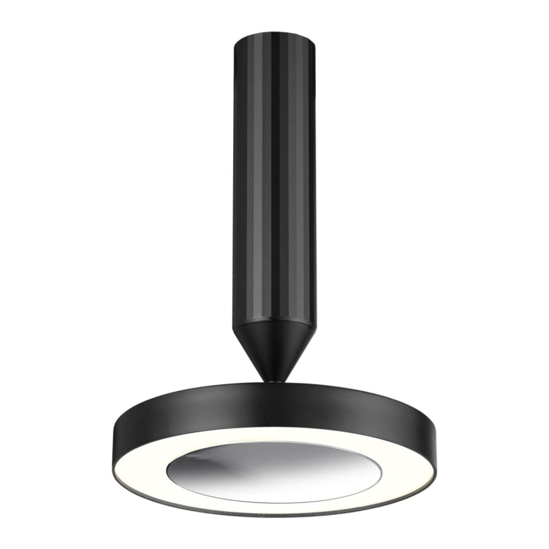 359279 OVER NT23 326 черный Светильник накладной светодиодный IP20 LED 18W 85-265V 1350Лм 3000К MIRROR