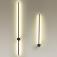 4335/18WL HIGHTECH ODL22 000 чёрный Настенный светильник IP20 LED 18W 849Лм 3000K FILLINI