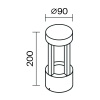 Настенный светильник (бра) Outdoor O458WL-L9GF3K