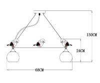 Подвесная люстра ARTE Lamp A2150SP-5WG
