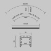 Комплектующие к светодиодной ленте Led Strip ALM-3535R-B-EX-90°-1.5M