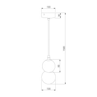 Подвесной светильник Eurosvet 50250/1 LED черный