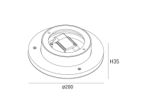 DesignLed Бра декоративное , Белый, 7Вт, 3000K, IP20, ML-R200-WH-WW